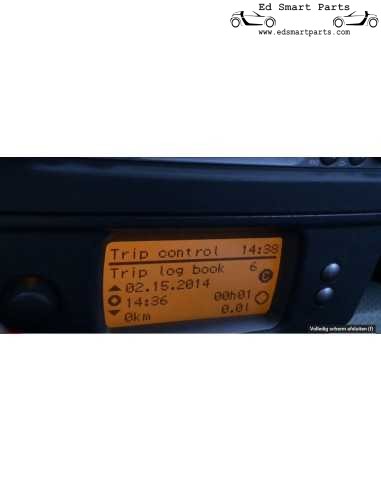 Conjunto completo de computador de bordo Smart Roadster, incluindo painel de interruptores, face e estrutura
