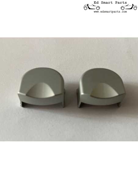 Conjunto original de tampas de parafuso de dobradiça para a tampa de vidro do porta-malas do Smart Roadster Coupé. Pacote com 2 