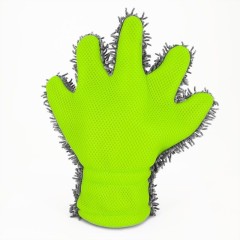 AutoStyle Double-Side Car Wash Mitt - Grey/Green