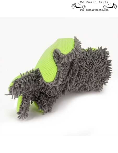 AutoStyle Double-Side Car Wash Mitt - Grey/Green