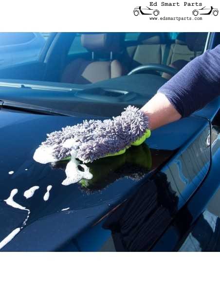 AutoStyle Double-Side Car Wash Mitt - Grey/Green
