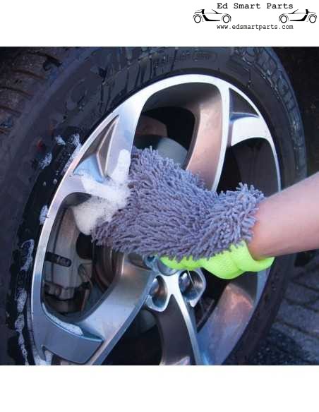AutoStyle dubbelzijdige autowashandschoen - grijs/groen