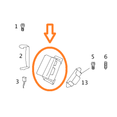 Nuovo airbag sedile lato destro Smart Roadster/ForTwo 2