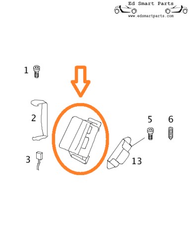 Nieuwe Smart Roadster / ForTwo stoelairbag rechts