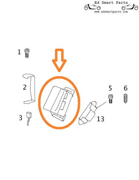 Nuevo airbag de asiento derecho para Smart Roadster/ForTwo