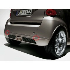 Abdeckung schwarz untere Stoßstange OEM smart Fortwo 451Brabus