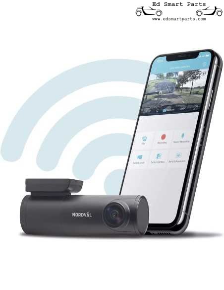 Caméra de tableau de bord Nordväl DC102-4K pour voiture, avant et arrière, 2 canaux, WiFi + GPS