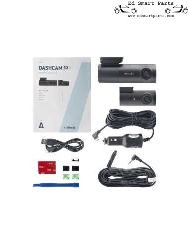 Caméra de tableau de bord Nordväl DC102-4K pour voiture, avant et arrière, 2 canaux, WiFi + GPS