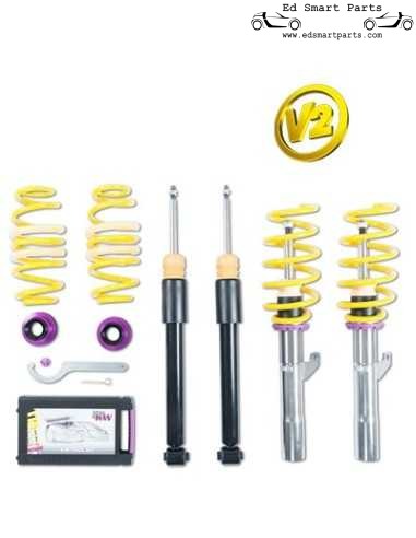 KW Coilover Variant 2 Inox para todos os modelos Smart 453 - kit completo