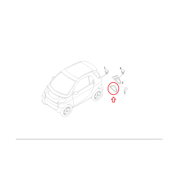 Smart ForTwo 450 Seal for Side Rear Window 2