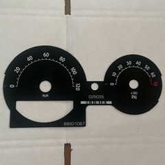 OEM smart roadster zwarte speedo kiesplaat MILES/UUR