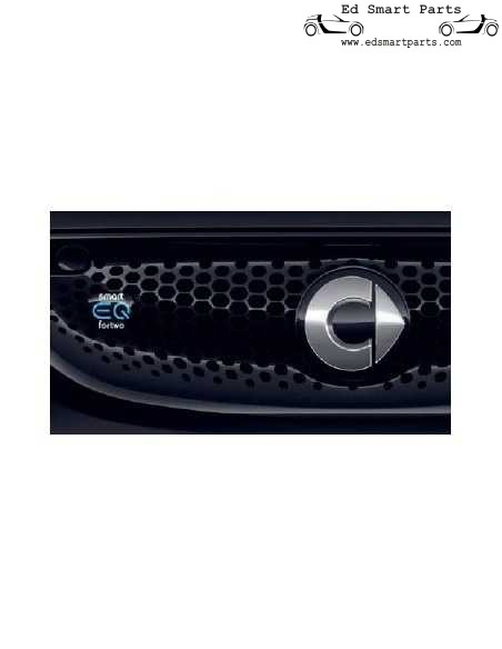 smart EQ Logo / embleem / badge voor de frontgrille van de smart fortwo forfour 453