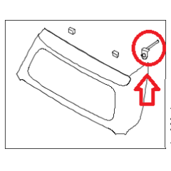 Sangle de ceinture arrière smart ForTwo Cabrio 450