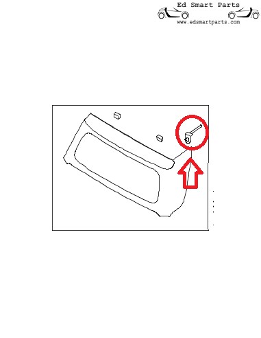 Gurtband Hinten smart ForTwo Cabrio 450