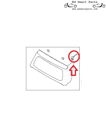 Belt Strap Rear smart ForTwo Cabrio 450