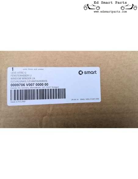 Novo Smart Roadster 452 Regulador de janela do lado esquerdo