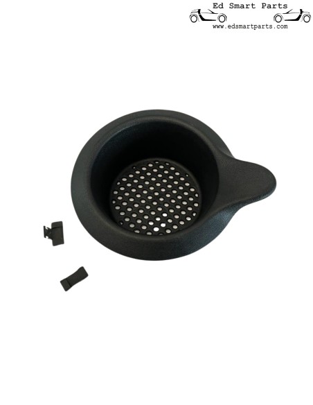 Porta-copos para assento do Smart Roadster 452 e ForTwo 450 incluindo 2 clipes