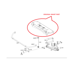 lower crossmember subframe Smart ForTwo 450 / 451