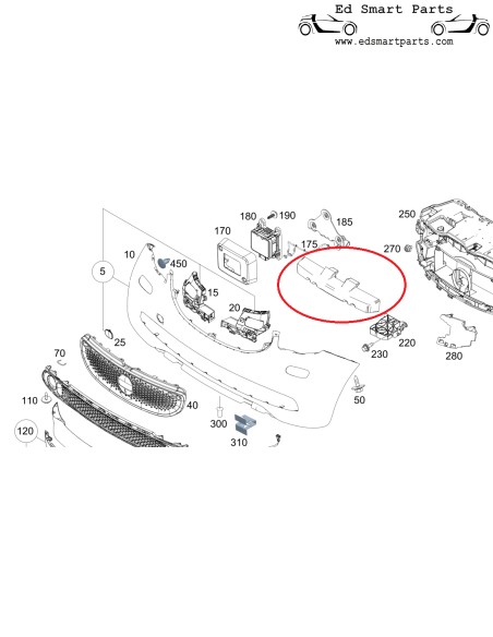 Stoßdämpfer für Smart ForFour 453 15-17