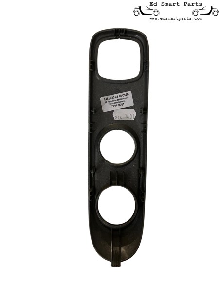 Pannello di rivestimento nero tunnel centrale console accensione cornice smart fortwo 451 Brabus