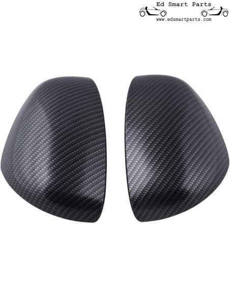 Smart Fortwo Forfour 453 Calotte specchietti effetto CARBONIO o nero lucido