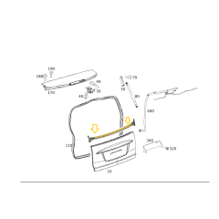 Joint pour porte arrière Smart 451