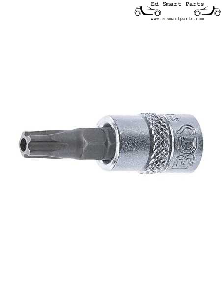 Torx Security 5-sterren bitdop 6,3 mm 1/4" TS 30 voor het verwijderen van SE-aandrijvingen