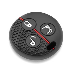 Smart Roadster 452 ou ForTwo 450 chaveiro três botões Silicone Novo Design 2