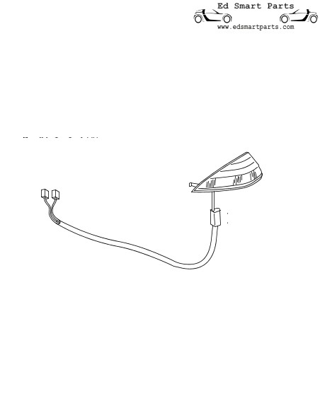 TURN SIGNAL LAMP (FLASHER) LEFT Smart ForFour 454 OEM A4548200921