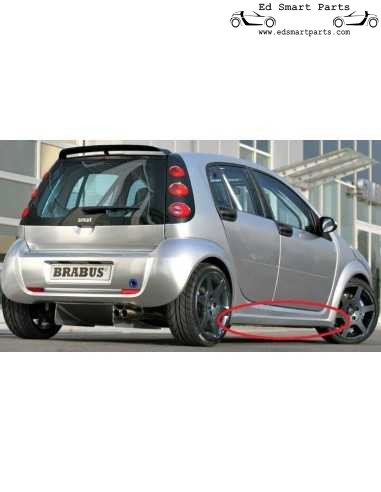 novo conjunto de saias laterais Smart ForFour 454 Brabus A4547900049