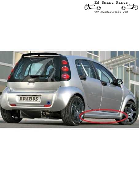 new Smart ForFour 454 Brabus sideskirt set A4547900049