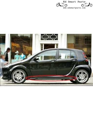 novo conjunto de saias laterais Smart ForFour 454 Brabus A4547900049