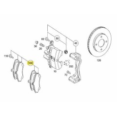 Pastilhas de freio dianteiras para todos os modelos smart forfour 454