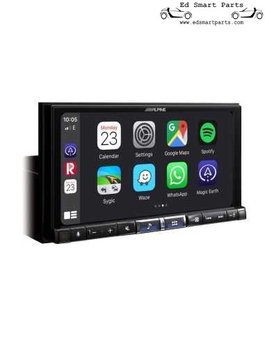 Station multimédia numérique avec écran tactile de 7 pouces, DAB+, Apple CarPlay sans fil, Android Auto pour Smart 453