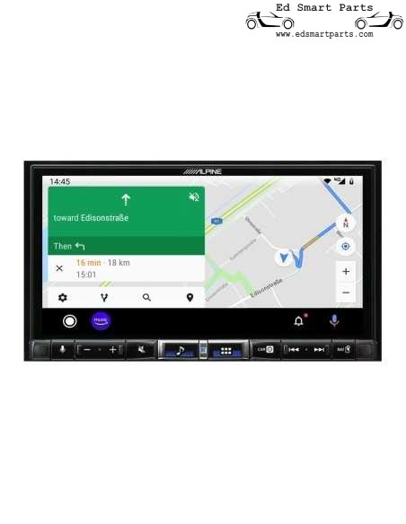 Station multimédia numérique avec écran tactile de 7 pouces, DAB+, Apple CarPlay sans fil, Android Auto pour Smart 453