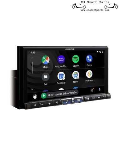 Station multimédia numérique avec écran tactile de 7 pouces, DAB+, Apple CarPlay sans fil, Android Auto pour Smart 453