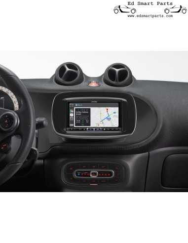 Station multimédia numérique avec écran tactile de 7 pouces, DAB+, Apple CarPlay sans fil, Android Auto pour Smart 453