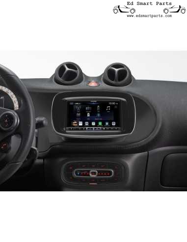 Station multimédia numérique avec écran tactile de 7 pouces, DAB+, Apple CarPlay sans fil, Android Auto pour Smart 453