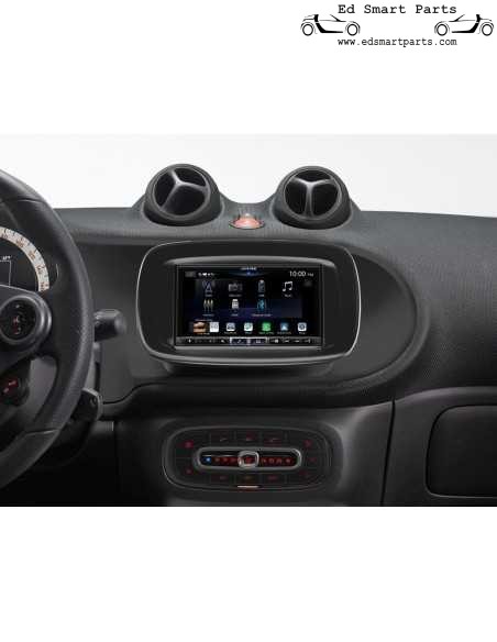 Station multimédia numérique avec écran tactile de 7 pouces, DAB+, Apple CarPlay sans fil, Android Auto pour Smart 453