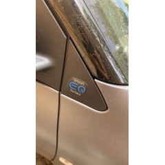 smart EQ Logo / embleem / badge voor de spiegeldriehoek van de smart fortwo forfour 453