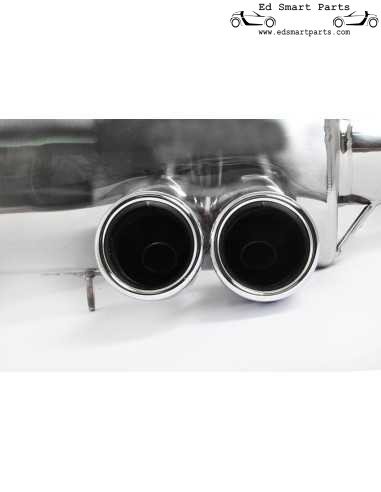 Escape duplo de desempenho para Smart Roadster 452 Coupe Brabus com Racing CAT