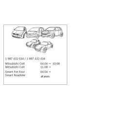 filtro aria abitacolo standard - smart forfour 454 e roadster 452 2