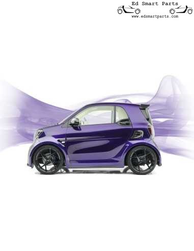 Juego de llantas de aleación Mansory de 17 pulgadas para Smart ForTwo/ForFour 453 en negro brillante