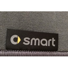 Alfombrillas originales de terciopelo color gris hiedra para Smart Roadster con volante a la izquierda