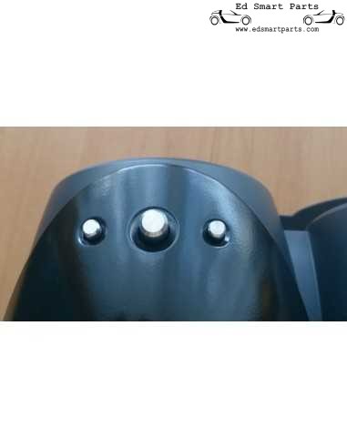 Botões do velocímetro Smart Roadster 452 feitos de alumínio anodizado cor prata