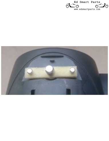 Boutons de compteur Smart Roadster 452 en aluminium anodisé couleur argent