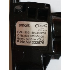 Smart Roadster 452 Loquet de toit monté sur pare-brise côté gauche 0009331V005 2