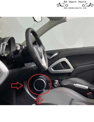Bague de garniture de haut-parleur de porte Brabus (rosace) Smart Fortwo Coupé Cabriolet