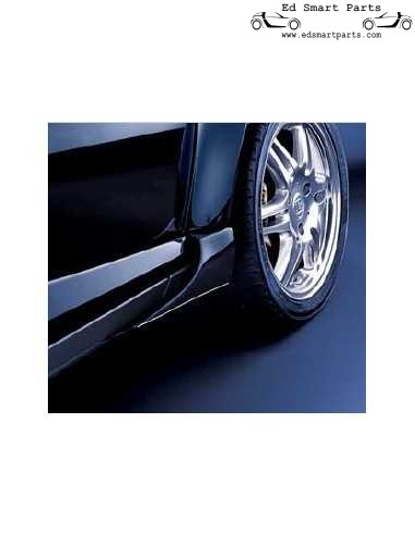 Juego de aletas laterales traseras Brabus para Smart ForTwo Coupe 450 en color negro