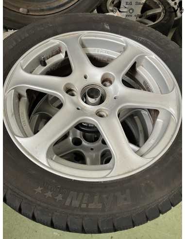 Smart Roadster 15 inch RIAL Alloy Wheel set with winter tyres 5 mm